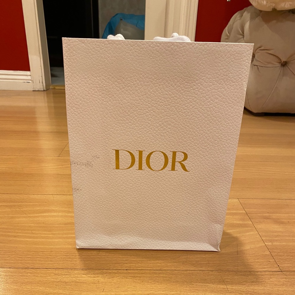 White Dior Small Gift Bag